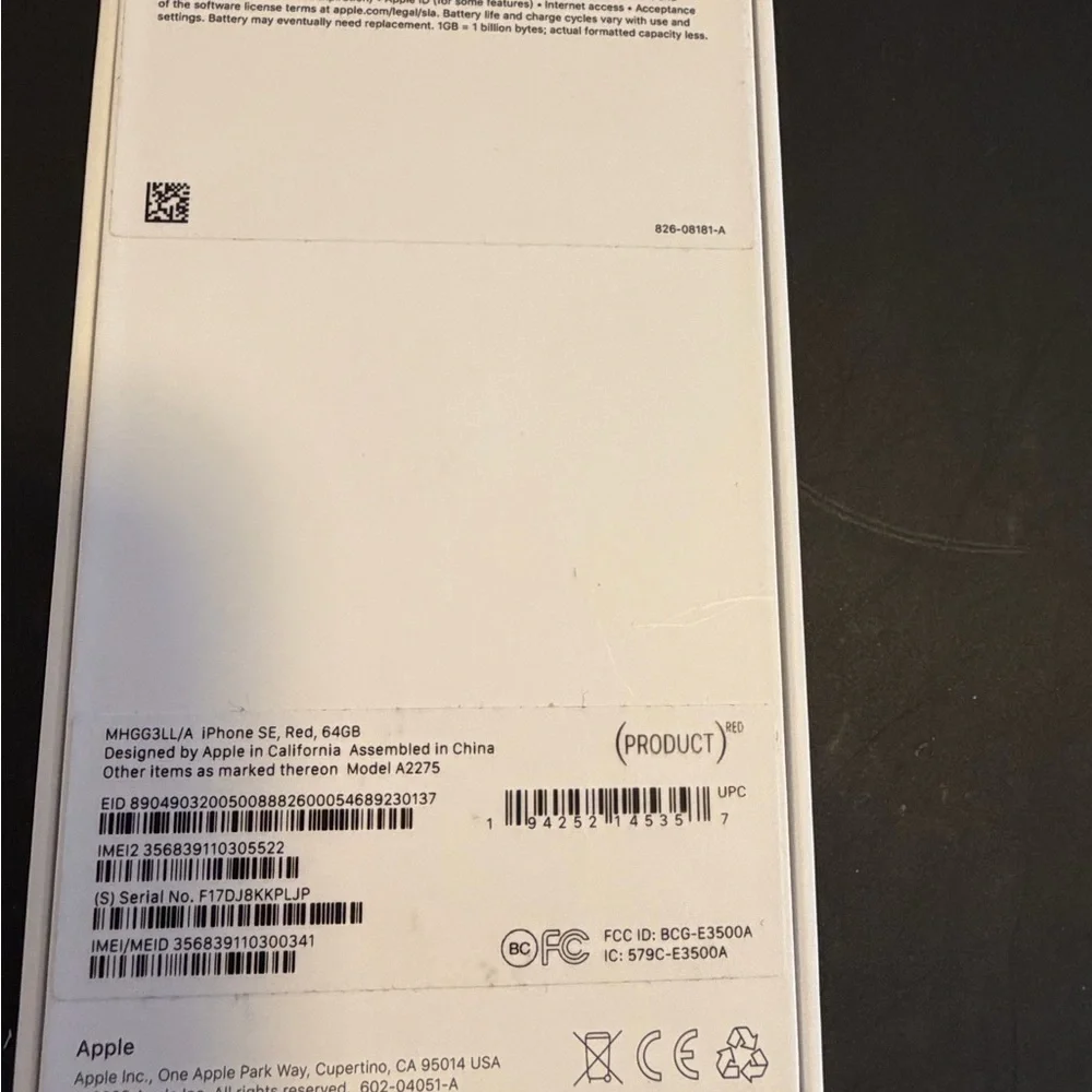 Apple Red iPhone SE 64 GB